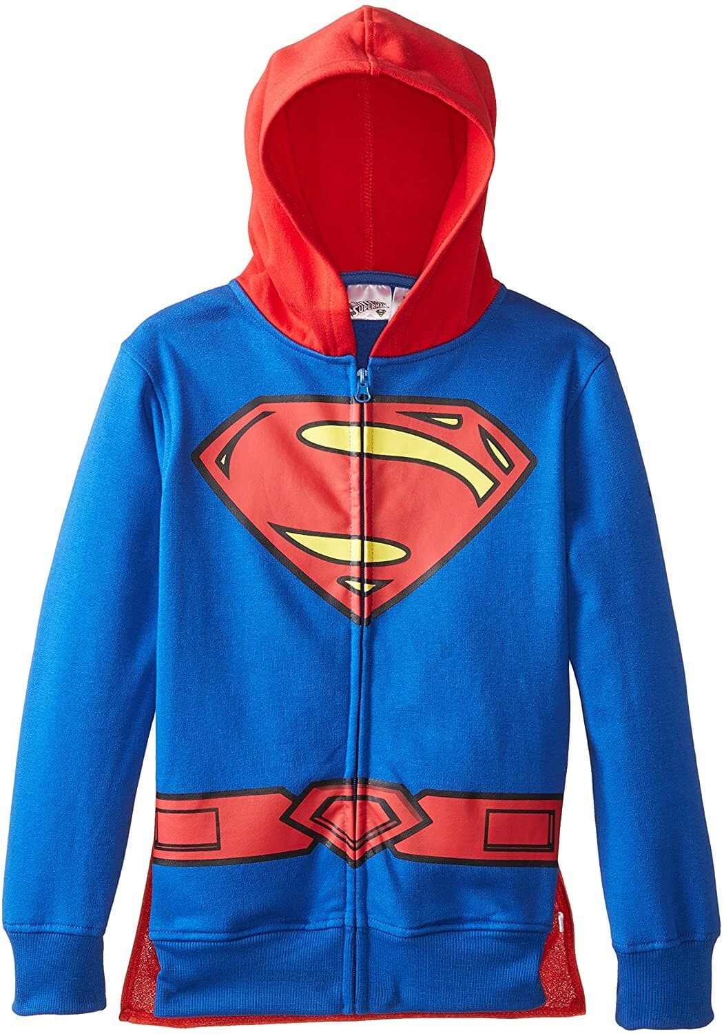 Boys' DC Comics Superman Hoodie with Cape NEW 10/12 - Image 1