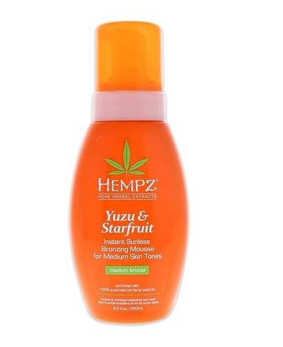 Hempz Yuzu and Starfruit Instant Sunless Medium Bronzing Mousse - Image 1