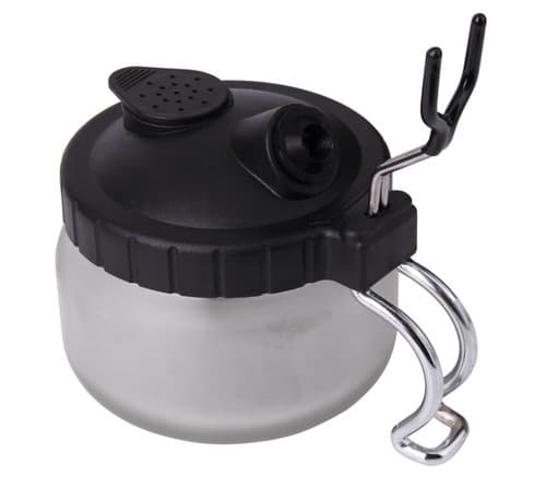 Airbrush Matte Glass Cleaning Pot Kit With Holder - Image 1