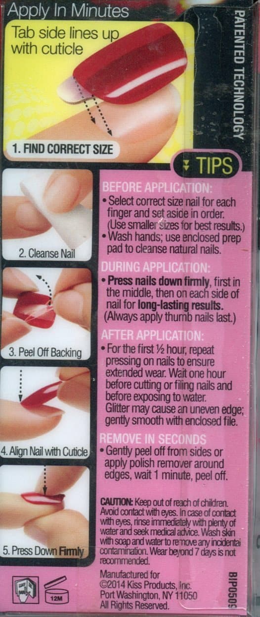 Kiss Broadway Vamp It Up False Nail, 24 Count - Thumbnail 2