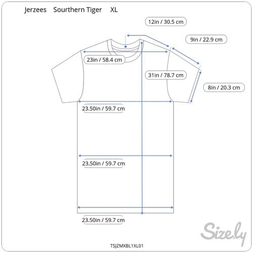 SOUTHERN Tiger Graphic T-Shirt Blue (Size XL) - Thumbnail 2