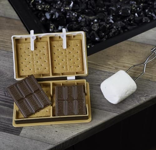 Chocolate Hershey's S'mores Maker Build-A-S'More Marshmallow Campfire - Thumbnail 3