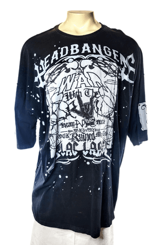 Blac Label "Headbangers" Graphic T-Shirt Men's Size XL – Rock Inspired Gothic St - Image 1