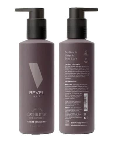 Bevel Hair Conditioning Leave in Styler with Hemp Seed Oil For Mens - Thumbnail 3