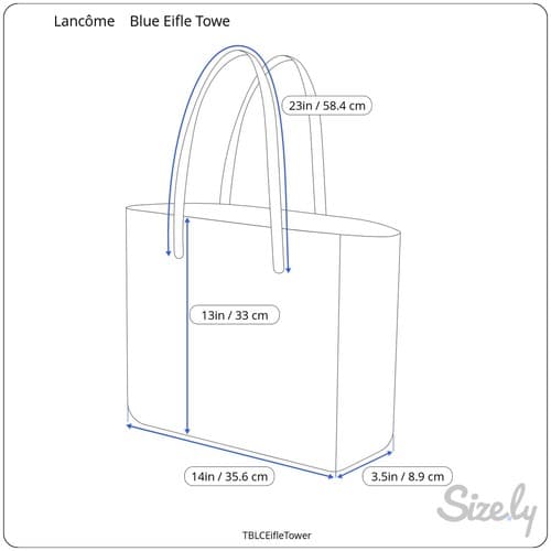 Lancôme Paris Travel Parisian Motif Blue Tote Bag (NWT) - Thumbnail 5