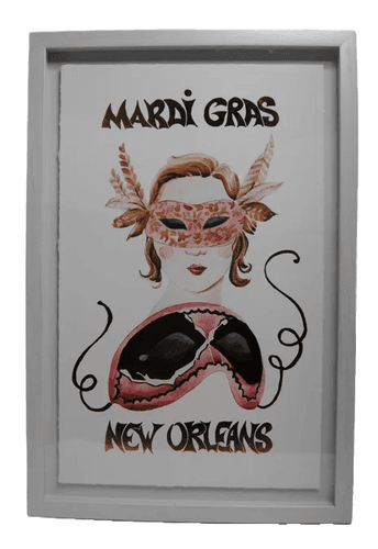 ​Framed Mardi Gras New Orleans Wall Art - Image 1