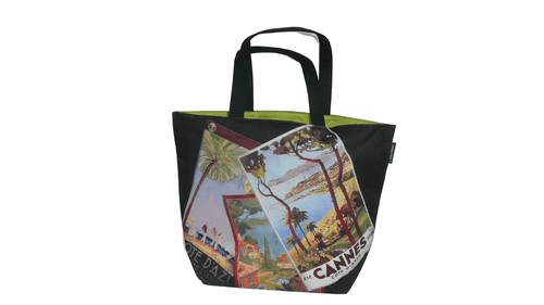 Lancôme Riviera Collection Canvas Tote Bag – Côte d'Azur Postcard Print (NWT) - Image 1