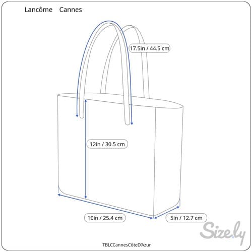 Lancôme Riviera Collection Canvas Tote Bag – Côte d'Azur Postcard Print (NWT) - Thumbnail 5