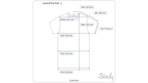Land of the Free, Home of the Brave USA Flag Independence Day T-Shirt (Size L ) - Thumbnail 4