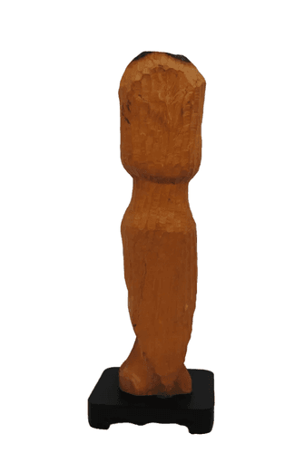 Vintage Primitive Tribal Style Hand Carved Wooden Double Face Sculpture Art Bust - Thumbnail 4