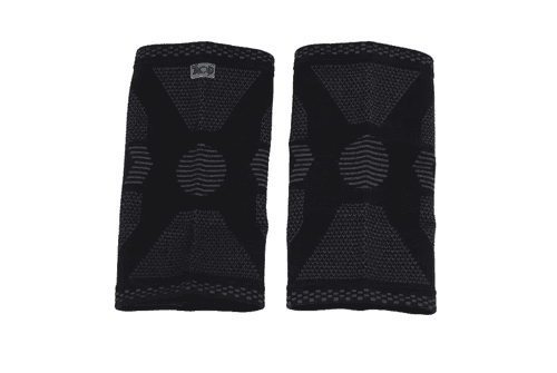 JROD Compression Knee Sleeves (Pair) – Black – Bamboo Fiber Support - Thumbnail 4