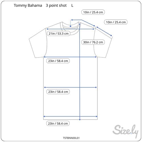 Tommy Bahama 3 Point Shot Gray Graphic T-Shirt Men's Large - Thumbnail 5