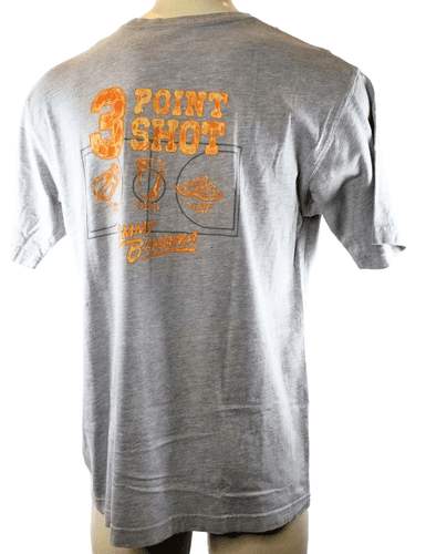 Tommy Bahama 3 Point Shot Gray Graphic T-Shirt Men's Large - Thumbnail 3