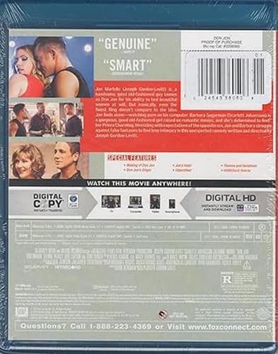 Don Jon (Blu-ray/DVD, 2013, 2-Disc Set, Includes Digital Copy) NEW - Thumbnail 2
