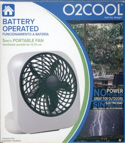 O2COOL 5-Inch Battery Operated Portable Fan - Thumbnail 6