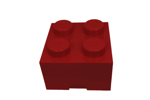 LEGO Storage Brick - Red Plastic Organizer Box - Thumbnail 5