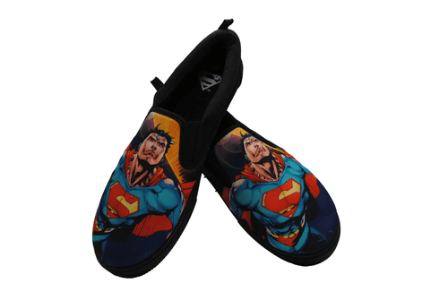 Superman Canvas Slip-On Mens Shoes NEW - Image 1