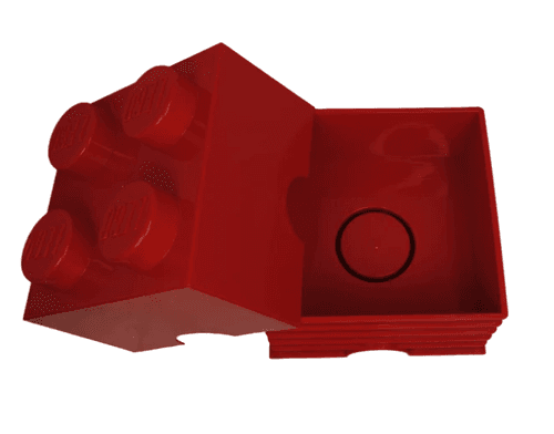 LEGO Storage Brick - Red Plastic Organizer Box - Thumbnail 7