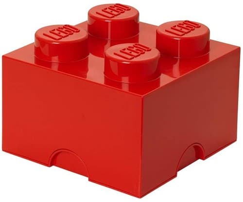 LEGO Storage Brick - Red Plastic Organizer Box - Thumbnail 3