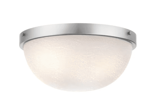 Allen Roth 13.5 inch Brushed Nickel Flush Mount Ceiling Light Pack of 2 NEW - Thumbnail 2