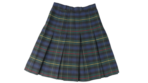 Royal Park Girls School Uniform Plaid Pleated Navy Green Skirt (Size 8) NWT - Thumbnail 2