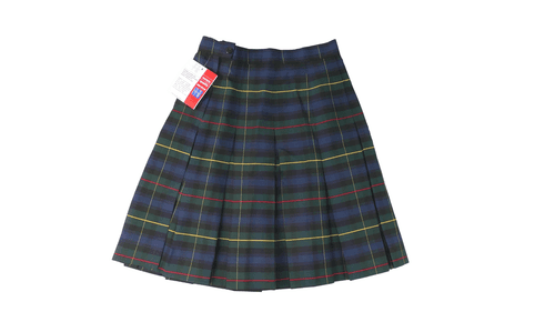 Royal Park Girls School Uniform Plaid Pleated Navy Green Skirt (Size 8) NWT - Image 1