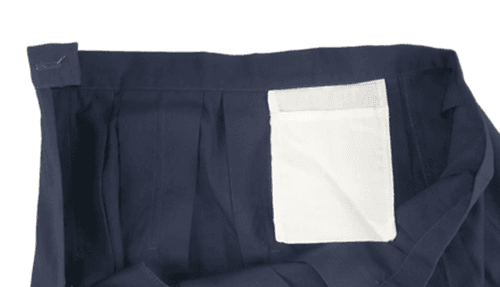 Navy Blue Pleated School Uniform Skirt Side Zip, Button Waist (Size 16) NWT - Thumbnail 4