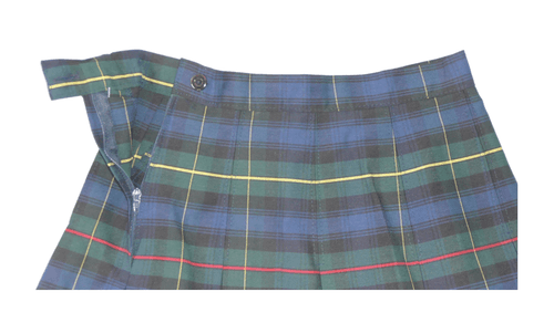 Royal Park Girls School Uniform Plaid Pleated Navy Green Skirt (Size 8) NWT - Thumbnail 3