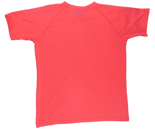 Under Armour Youth XL Red HeatGear Compression Short Sleeve Shirt - Thumbnail 2