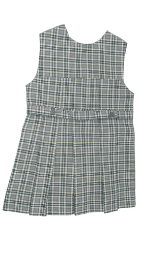 Royal Park Girls Classic Plaid School Uniform Jumper – Gray & Green (Size 7.5) - Thumbnail 2