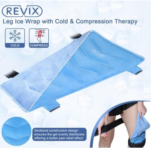 REVIX Gel Cold Pack for Thigh and Shin REX195 Pain Relief New and Reusable - Thumbnail 5
