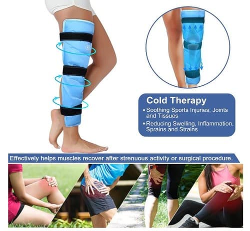 REVIX Gel Cold Pack for Thigh and Shin REX195 Pain Relief New and Reusable - Thumbnail 4