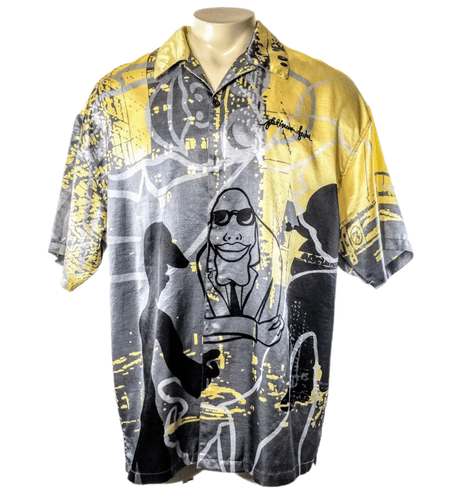Platinum FUBU Shirt – Urban Graphic Streetwear Style (Size XL) - Image 1
