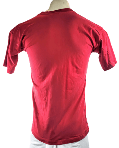 Olympia Greece T-Shirt Red with Gold Laurel & Runners Graphic (Size M) - Thumbnail 2