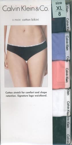 Calvin Klein Women's Stretch Logo Bikini Bikini - 5 Pack (size XL or 8) - Image 1
