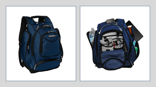 OGIO Indigo Blue Metro Multi-Compartment BackPack - Thumbnail 5