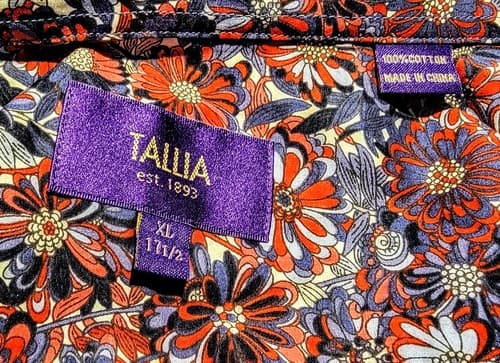 Tallia Bold Floral Long Sleeve Shirt (Size: XL) - Thumbnail 3