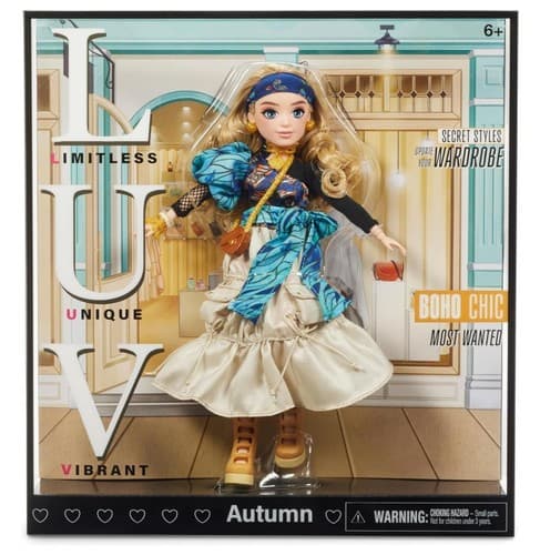 Autumn LUV Fashion Doll – 10" Trendy Bohemian Style Doll - Image 1