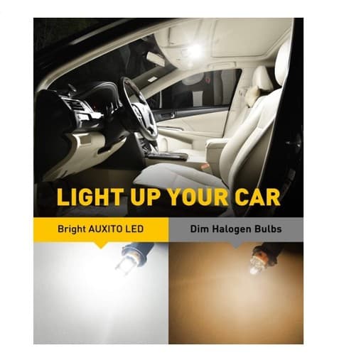 AUXITO 194 LED Bulbs 6000K White 168 2825 (2 packs) - Thumbnail 7