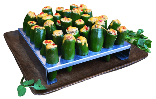 Charcoal Companion Chili Pepper Grill Rack - Stainless Steel Holds 36 Peppers! - Thumbnail 2
