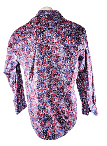 Tallia Bold Floral Long Sleeve Shirt (Size: XL) - Thumbnail 2