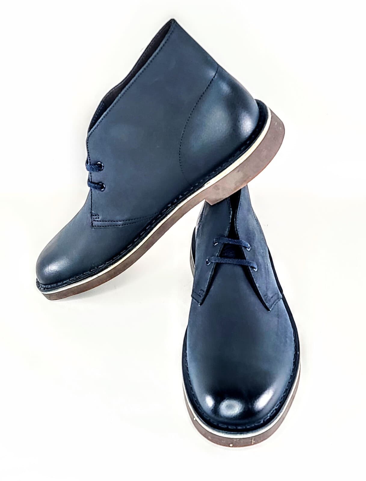 Clarks Men's Bushacre 2 Boot Navy Leather **NEW** - Image 1