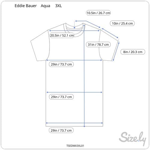 Eddie Bauer Aqua TShirt Men's Size 3XL NWT - Thumbnail 2