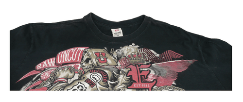 Ecko Unlimited Raw Uncut Skull Graphic T-Shirt Black Mens Streetwear (Size 3XL) - Thumbnail 2
