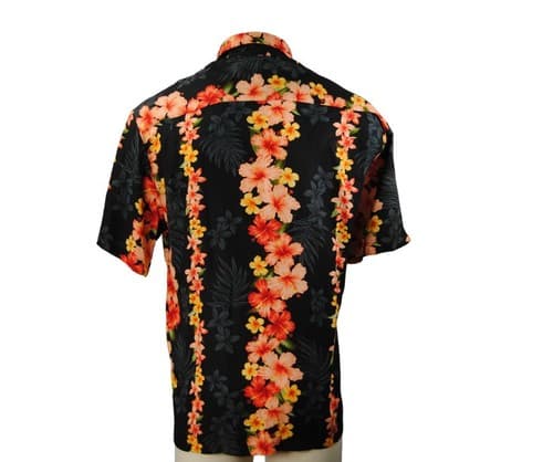 Paradise Bay Mens XL Aloha Hawaiian Shirt Made In Hawaii Hibiscus Floral Rayon - Thumbnail 3