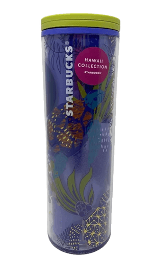 Starbucks Hawaii Collection Sea Turtle Tumbler 16oz Cold Cup Green Lid - Image 1
