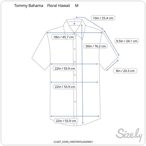 Tommy Bahama Mens Med Silk Hawaiian Shirt Floral Tropical Camp Button Up Aloha - Thumbnail 6
