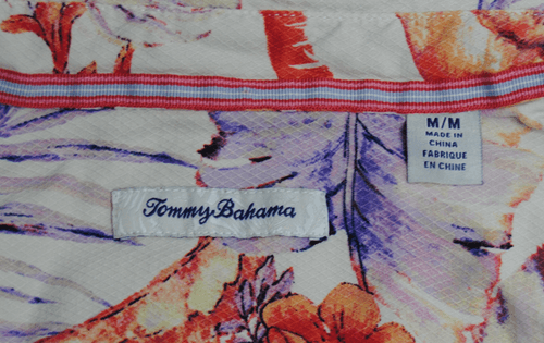 Tommy Bahama Mens Med Silk Hawaiian Shirt Floral Tropical Camp Button Up Aloha - Thumbnail 5