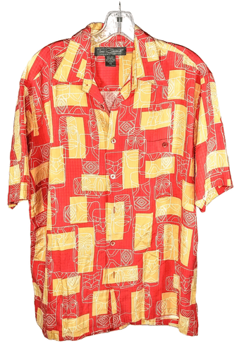 Tori Richard Hawaiian Shirt – Moai face Print (Size M) - Image 1