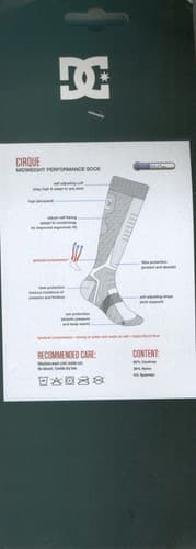 DC Cirque Snowboard Socks COOLMAX® Midweight Performance – L/XL - 3 Packs - Thumbnail 2